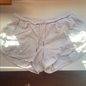 White lulu shorts